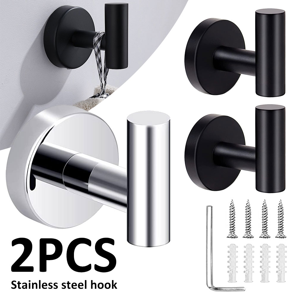 Door Stopper Heavy - 2 Pcs Towel Hooks Modern 304