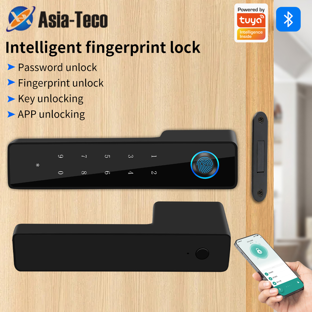 Furniture Home Hardware - Minimalist Electronic Fingerprint Silent Door Lock