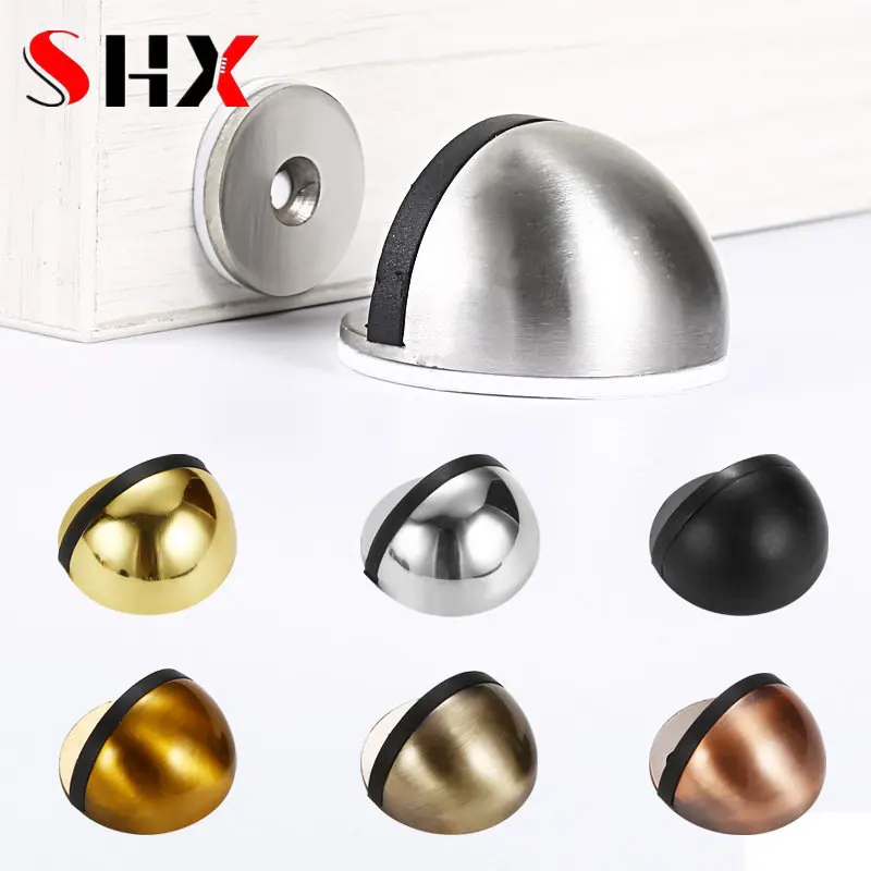 Door Stopper Heavy - Doorstop Non Punching Sticker Hidden Stainless
