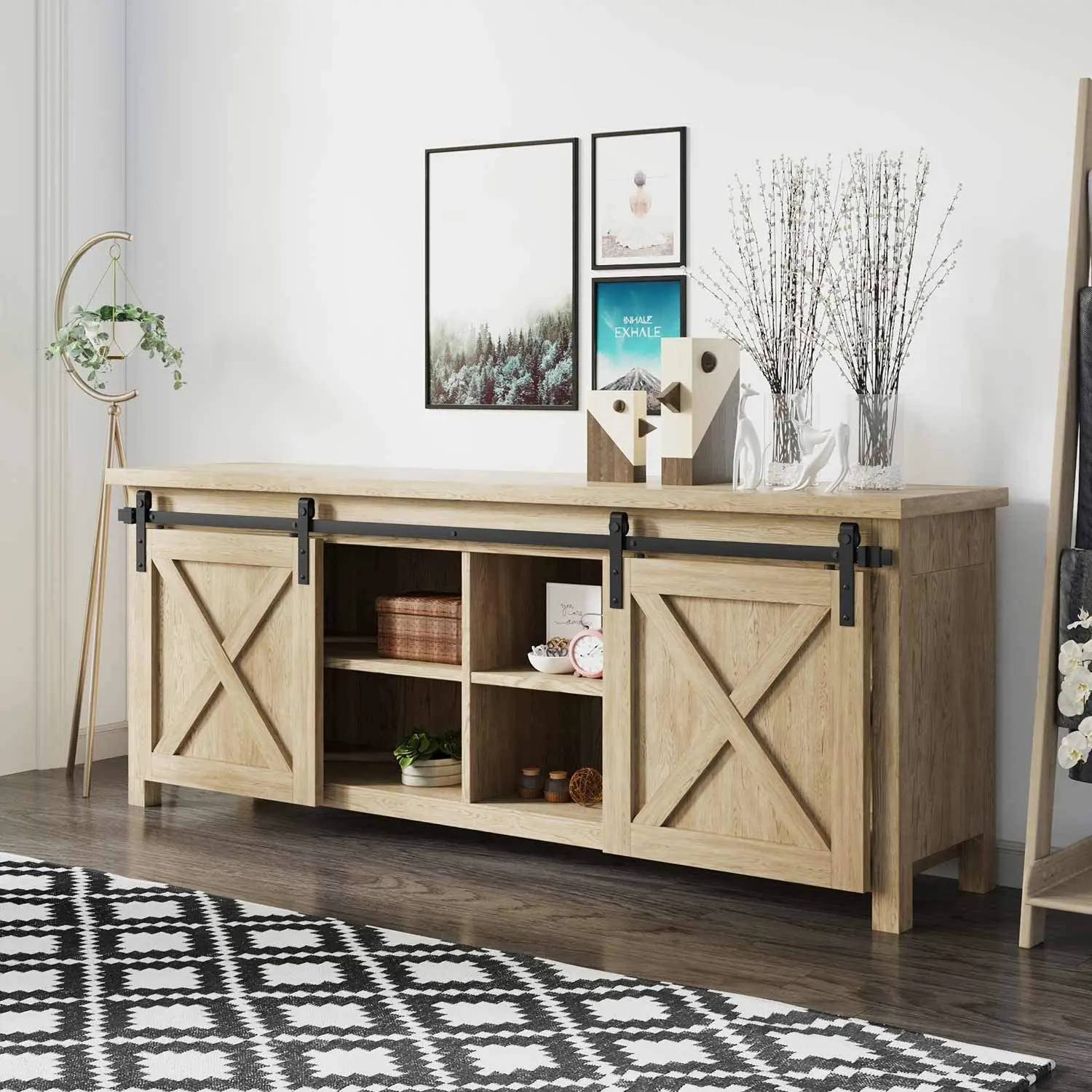 Z. A. Furniture - z 7 FT mid-century mdf tv