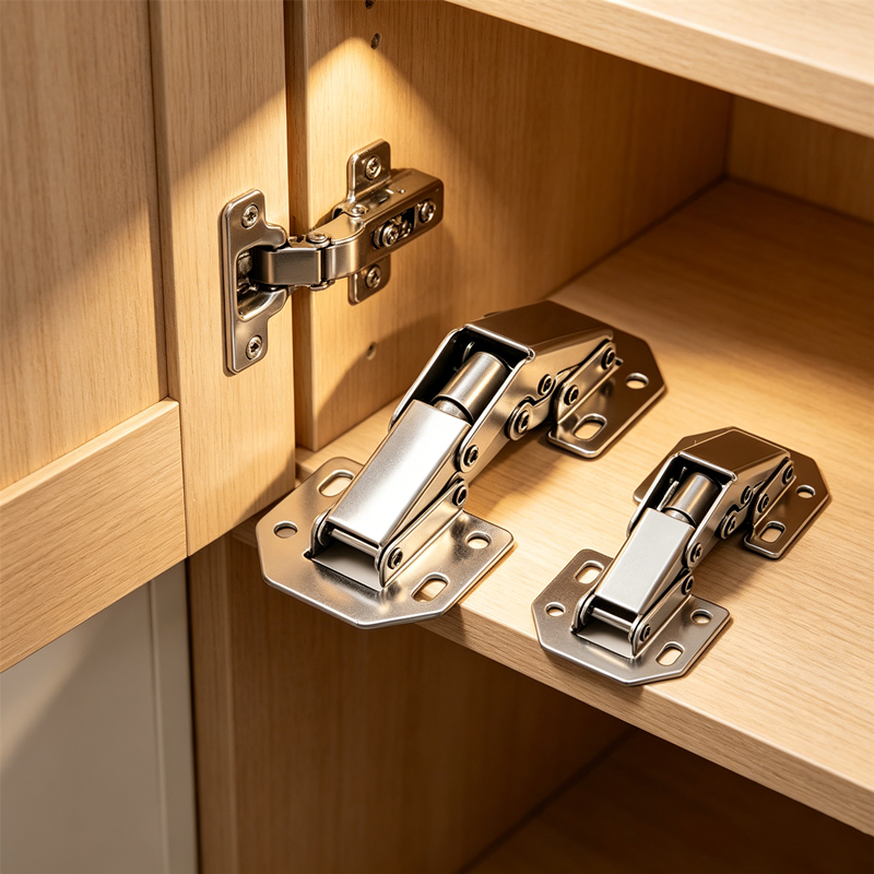 Furniture And Hardware Supplies - Stainless Steel Concealed Hinges 2Pcs, Hidden