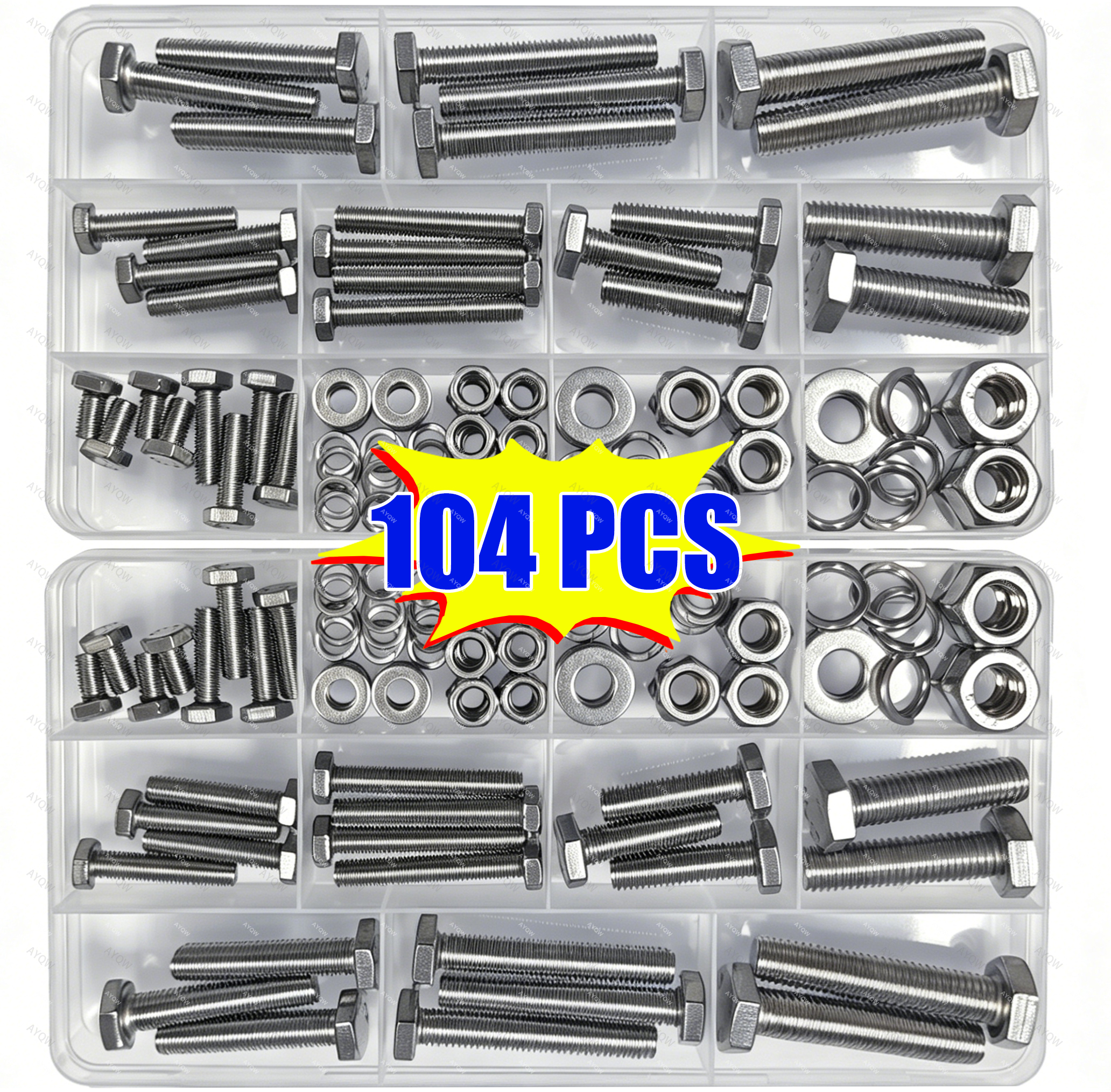 Restoration Hardware Furniture Outdoor - 104/120/240/242/480pcs stainless steel bolt nut kit,M4-M10