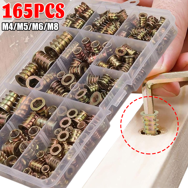 M4/M5/M6/M8 Threaded Insert Nu - Furniture Hardware Threaded Inserts のレビューと価格