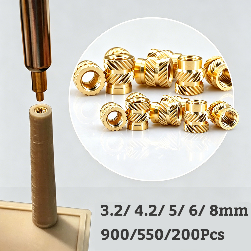 1/4-20 UNC Brass Knurled Nuts  - Furniture Hardware Threaded Inserts のレビューと価格