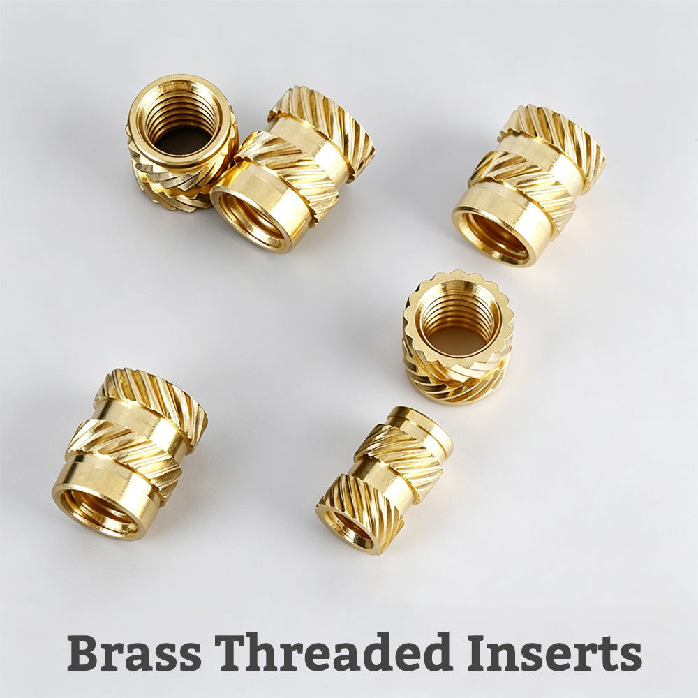 1/4-20 UNC Brass Knurled Nuts  - Furniture Hardware Threaded Inserts のレビューと価格