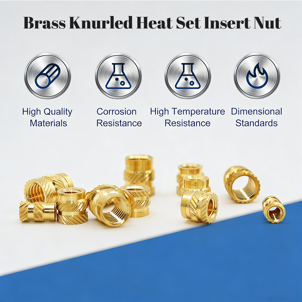 1/4-20 UNC Brass Knurled Nuts  - Furniture Hardware Threaded Inserts のレビューと価格