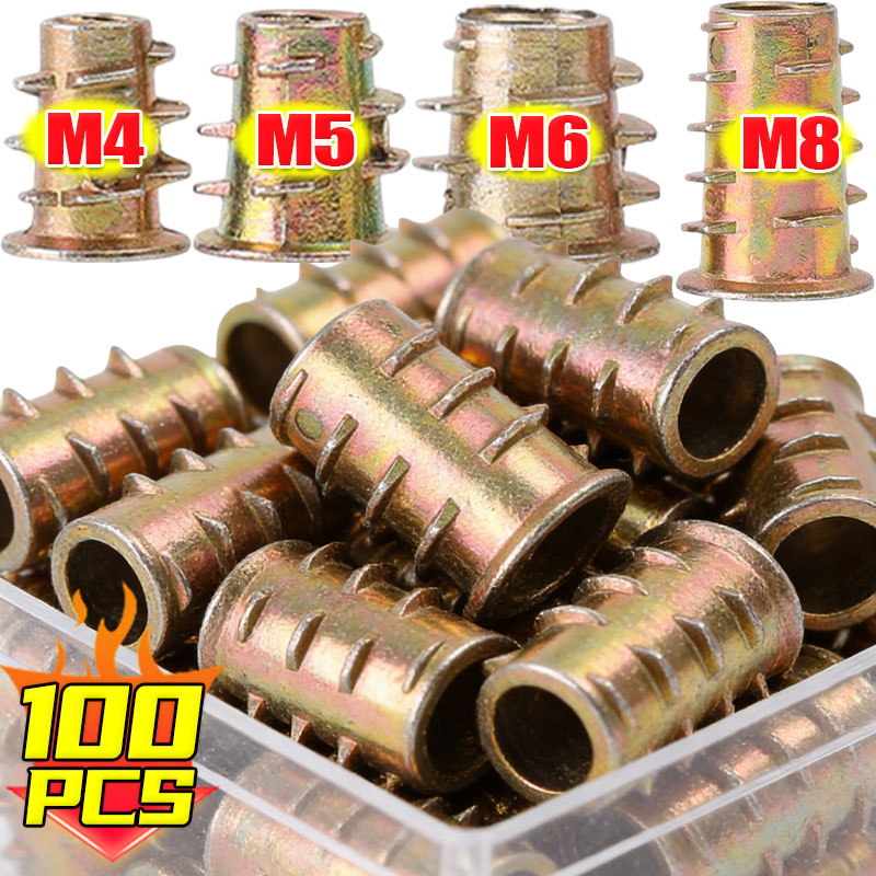 M4 M5 M6 M8 Threaded Insert Nu - Furniture Hardware Threaded Inserts のレビューと価格
