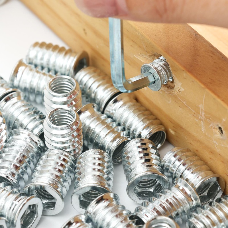 10/50x Threaded Inserts Wood I - Furniture Hardware Threaded Inserts のレビューと価格