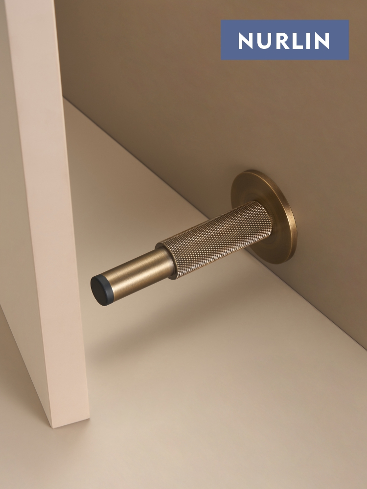 Nurlin Brass  Knurled Door Sto - Door Stopper Heavy のレビューと価格