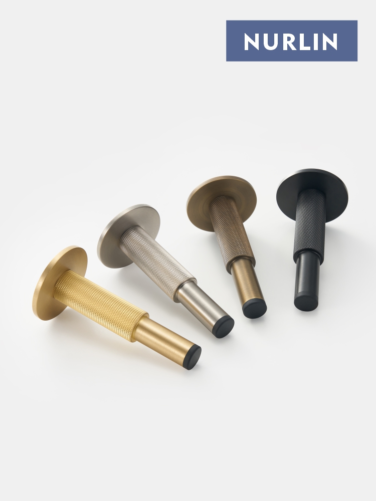 Nurlin Brass  Knurled Door Sto - Door Stopper Heavy のレビューと価格