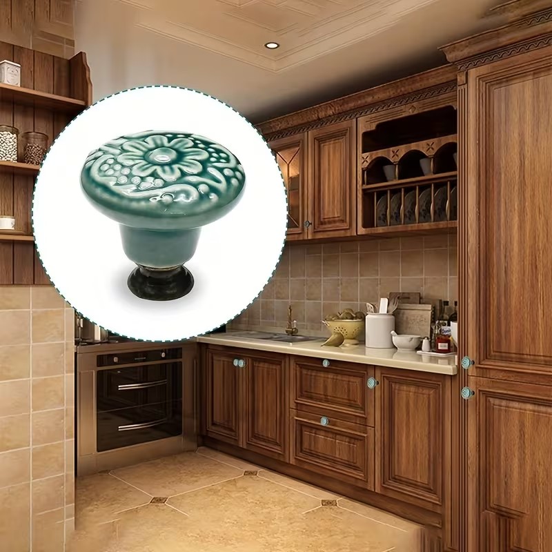 12pcs Ceramic Cabinet Knobs, F - Furniture Hardware Latch のレビューと価格