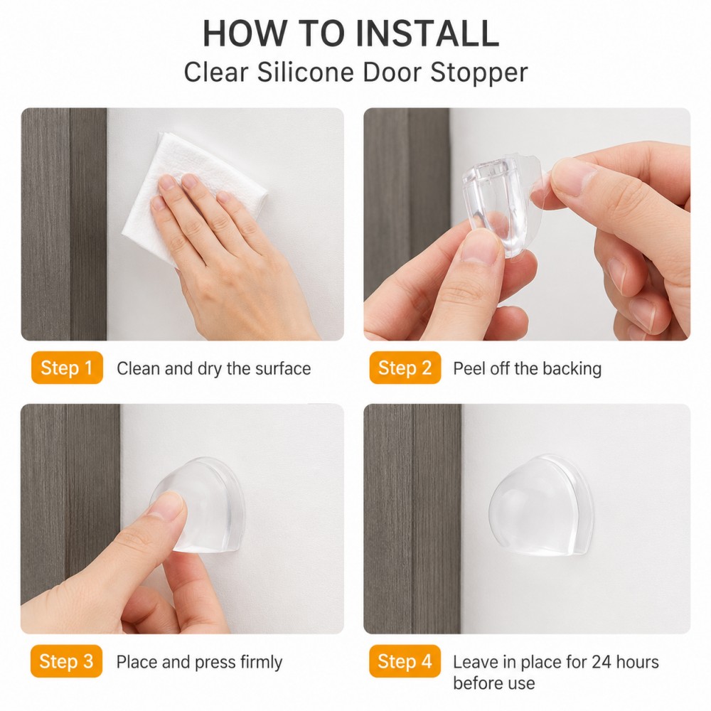 Transparent Silicone Doorstop  - Furniture Hardware Factory のレビューと価格