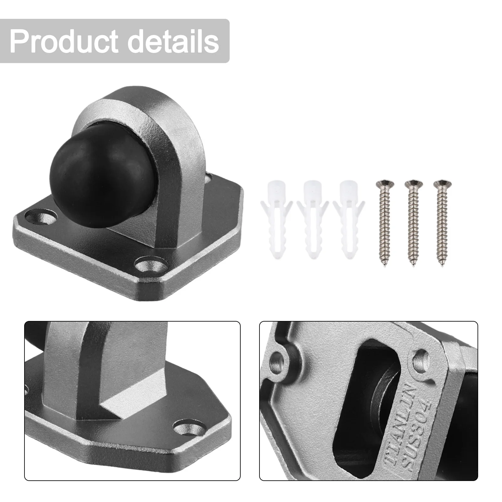 Door Suction Door Stop Wall Mo - Furniture Hardware Brands のレビューと価格