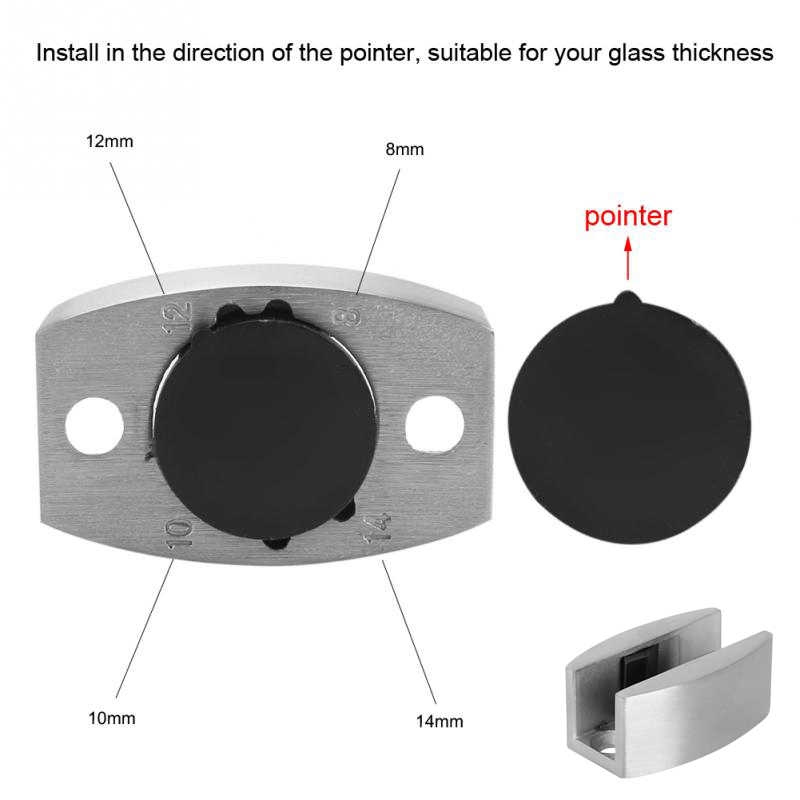 2 PCS Stainless steel 304 Glas - Door Stopper Heavy のレビューと価格