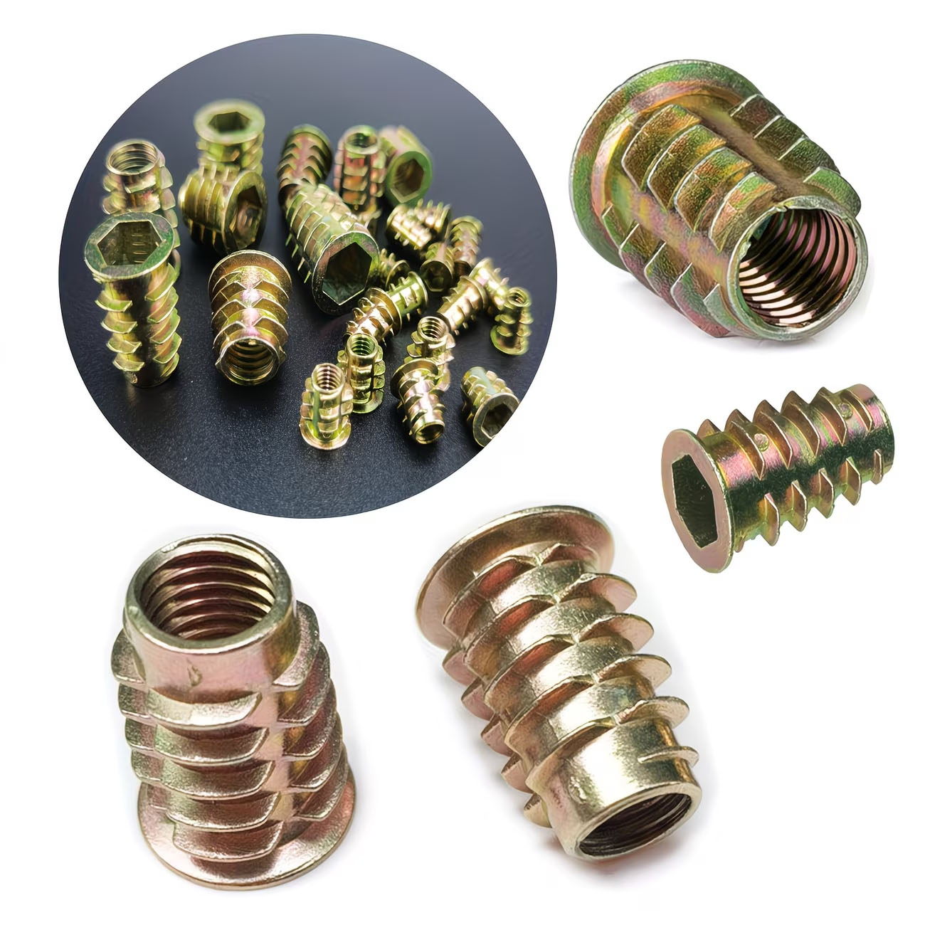 70pcs Threaded Insert Nut E-nu - Furniture Hardware Threaded Inserts のレビューと価格