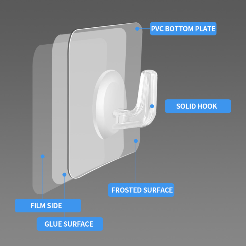 5/10/20 Pcs Self-adhesive Hook - Door Stopper Heavy のレビューと価格
