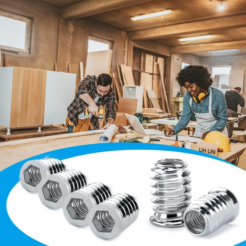 1/20PCS Hex Screw in Nuts M4 M - Furniture Hardware Threaded Inserts のレビューと価格