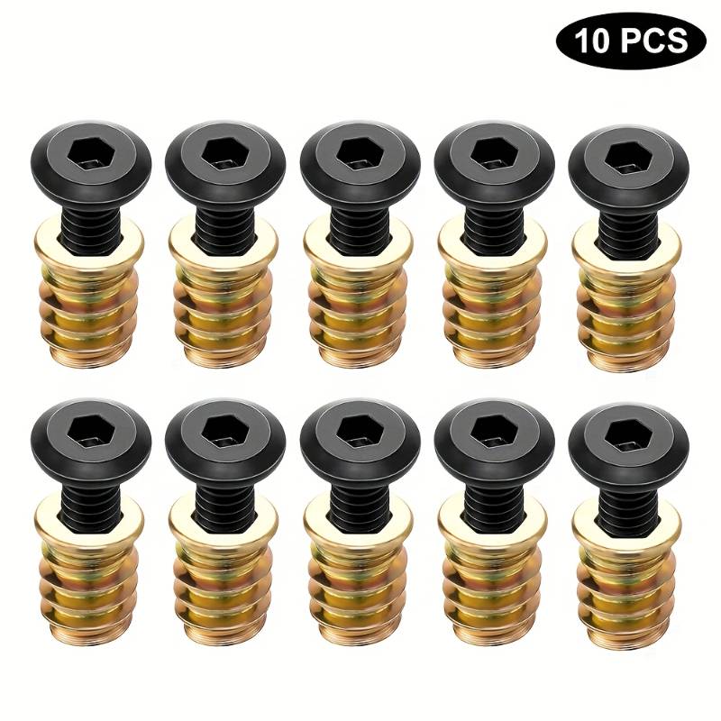 10PCS Nut Threaded Inserts Com - Furniture Hardware Nut のレビューと価格