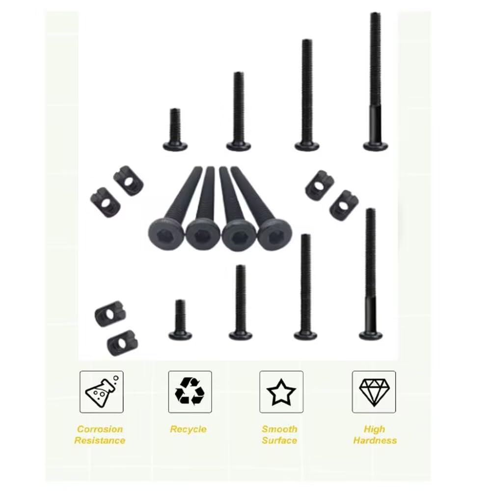 32 Set M6x12mm/16mm/25mm/35mm/ - Furniture Hardware Nut のレビューと価格
