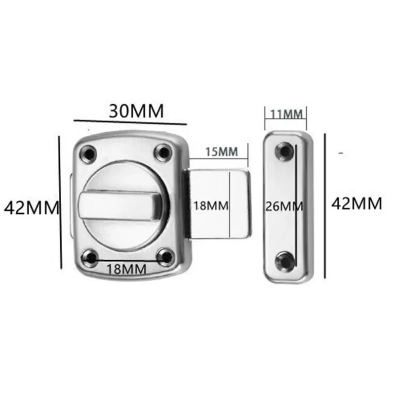 Anti-theft Cast Metal Door Lat - Door Stopper Heavy のレビューと価格