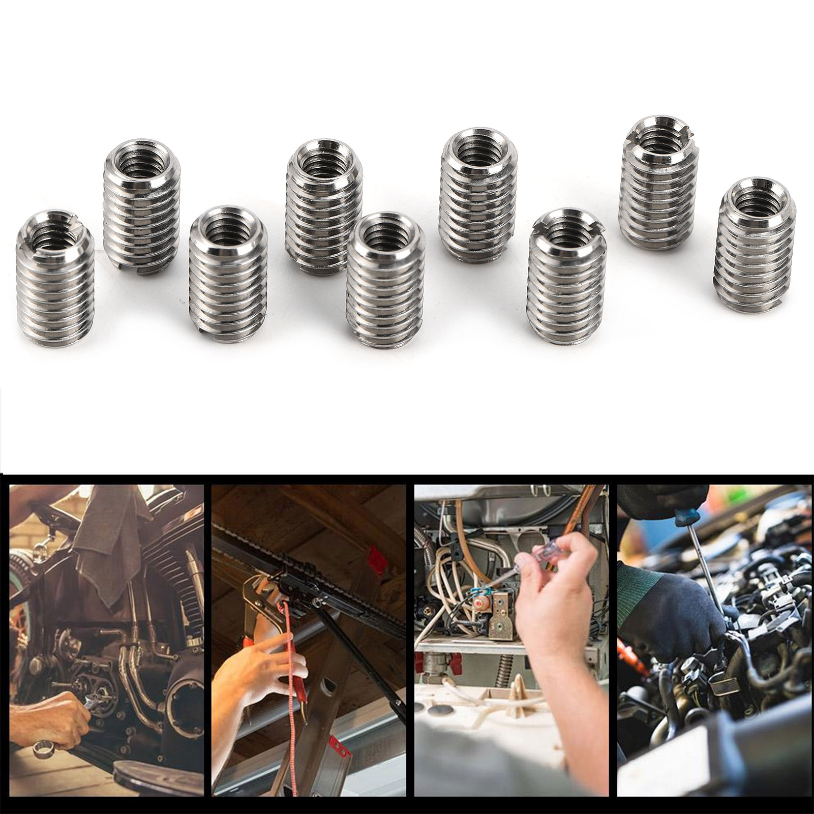 10Pcs Reducer Nuts Male Female - Furniture Hardware Threaded Inserts のレビューと価格