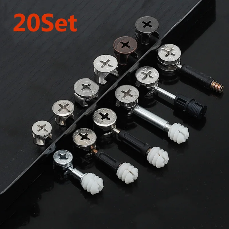 20pcsThickening 3 in1 Furnitur - Furniture Hardware Nut のレビューと価格