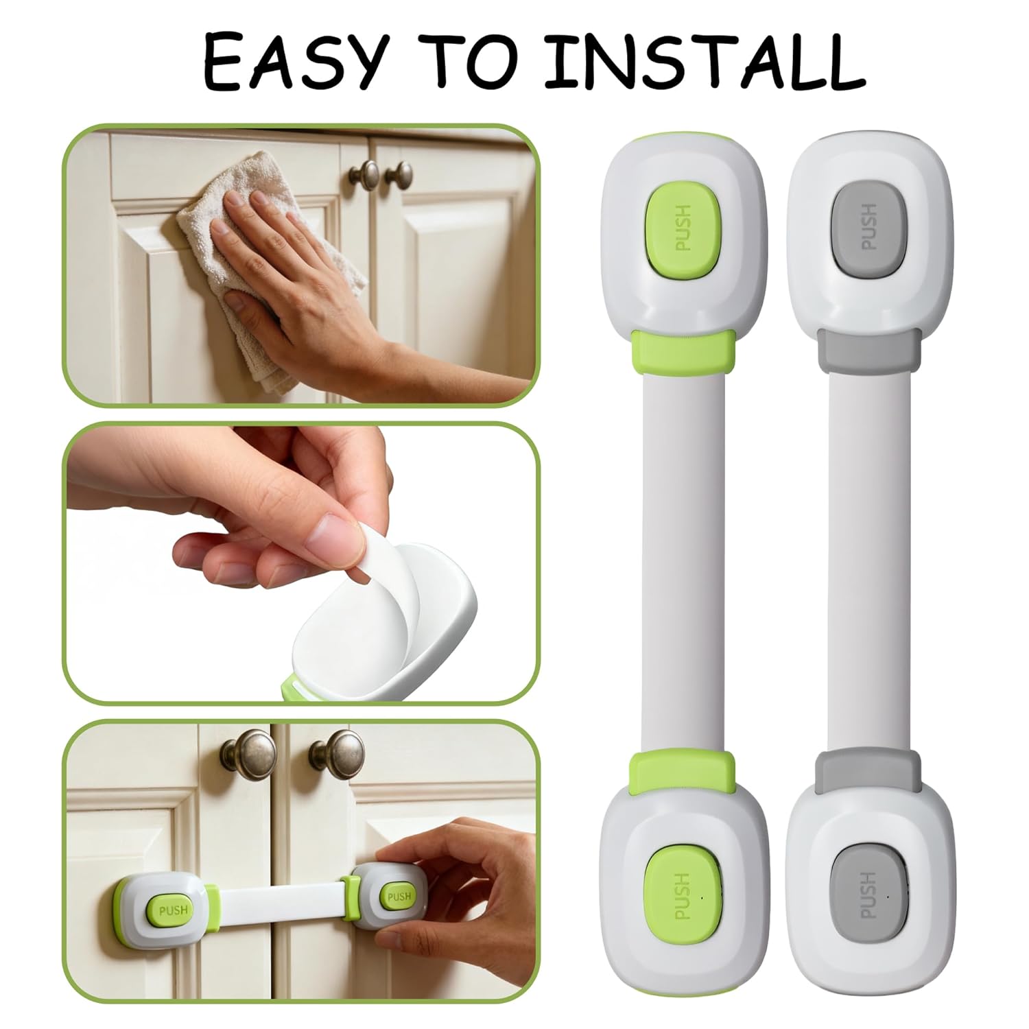 Universal Cabinet Door Lock Ad - Furniture Hardware Latch のレビューと価格