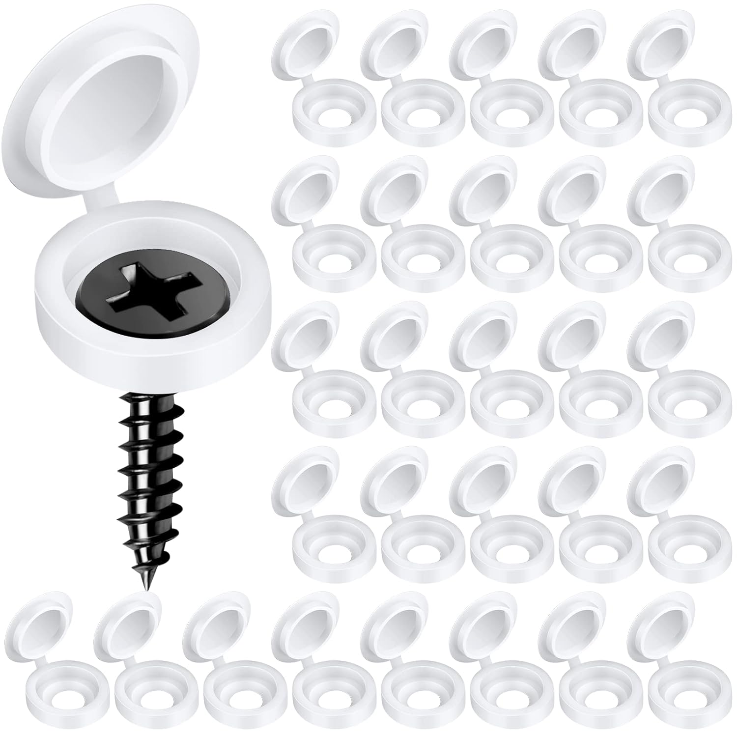100pcs Screw Decorative Cover  - Furniture Hardware Nut のレビューと価格